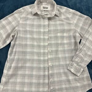 Grayson by Anthropologie Women’s Gray Plaid Shirt